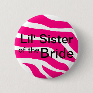 Zuster van de bride ronde button 5,7 cm