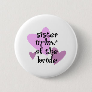 Zuster van de Bride Ronde Button 5,7 Cm