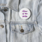 Zuster van de Bride Simply Love Ronde Button 5,7 Cm (In situ)