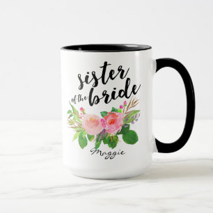 Zuster van de Bride Waterverf Floral Mok