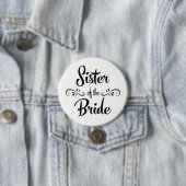 Zuster van de Bride Wedding Rehearsal Dinner Ronde Button 7,6 Cm (In situ)