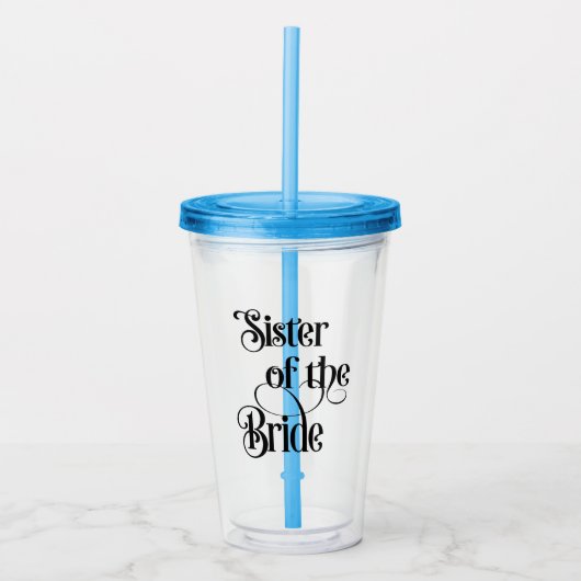 Zuster van de bruid acryl drinkbeker (Voorkant)