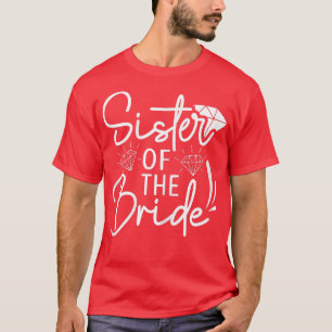 Zuster van de bruid bijpassende trouw voor vrijgez t-shirt