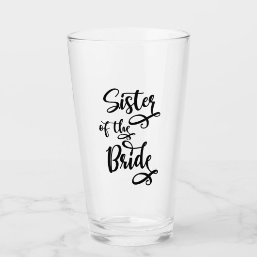 Zuster van de bruid glas (Voorkant)