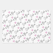 Zuster van de bruid Inpakpapier Plat vel set van 3 (Voorkant)