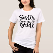 Zuster van de bruid Tri-Blend shirt (Voorkant)