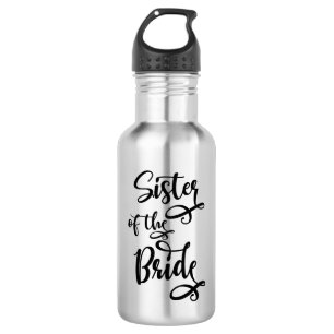 Zuster van de bruid waterfles