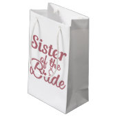 Zuster van de bruidduwhuwelijk klein cadeauzakje (Achterkant Gekanteld)