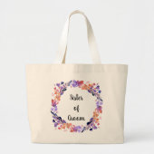 Zuster van de Bruidegom Bloemenkrans Grote Tote Bag (Voorkant)