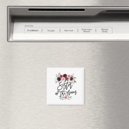 Zuster van de bruidegom bruiloft in de wet bruidsm magneet (Insitu (Vaatwasser))