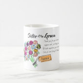 Zuster van de bruidegom gepersonaliseerd dank u Be Koffiemok (Center)