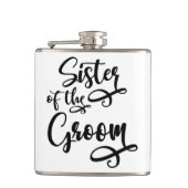 Zuster van de bruidegom heupfles (Voorkant)