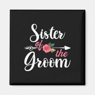 Zuster van de bruidegom Shirten Magneet