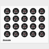 Zuster van de bruidegom shirts2 ronde sticker (Vel)