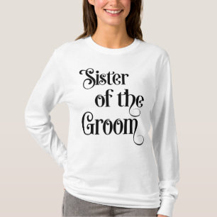 Zuster van de bruidegom t-shirt