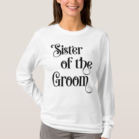 Zuster van de bruidegom t-shirt (Voorkant)