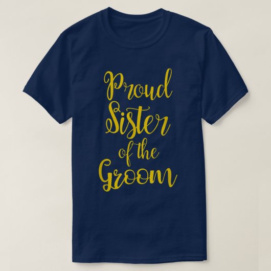 Zuster van de bruidegom t-shirt (Design voorkant)