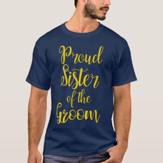 Zuster van de bruidegom t-shirt
