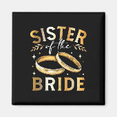 Zuster van de bruid's zuster bruiloft en Eng Magneet (Voorkant)