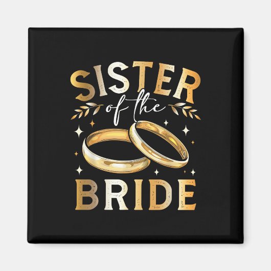 Zuster van de bruid's zuster bruiloft en Eng Magneet (Voorkant)