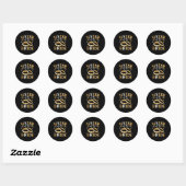 Zuster van de bruid's zuster bruiloft en Eng Ronde Sticker (Vel)