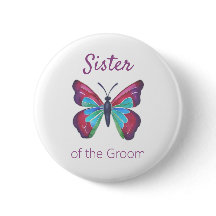 Zuster van de Button van de groom Butterfly