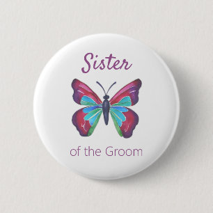 Zuster van de Button van de groom Butterfly