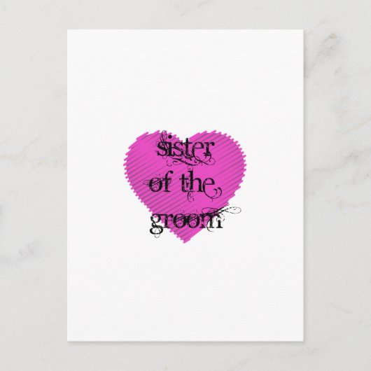 Zuster van de Groom Briefkaart (Voorkant)