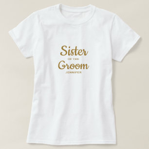 Zuster van de Groom Custom T-Shirt