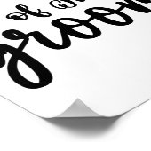 Zuster van de Groom Wedding Matching Bridal Party Poster (Hoek)