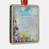 Zuster van de Heart Poetry Collector Metalen Ornament (Rechts)
