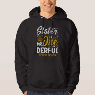 Zuster van de heer One Derful Party Matching Famil Hoodie