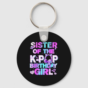 Zuster van de k-pop-verjaardagsmeisjes Koreaanse m Sleutelhanger