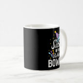 Zuster van de marthday Bowler Bowling Party Matchi Koffiemok (Voorkant rechts)