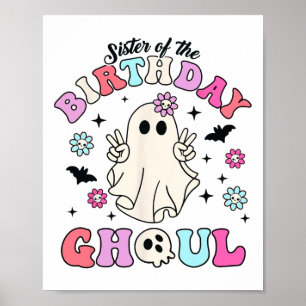 Zuster van de verjaardag Ghoul Groovy Halloween Gh Poster