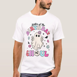 Zuster van de verjaardag Ghoul Groovy Halloween Gh T-shirt