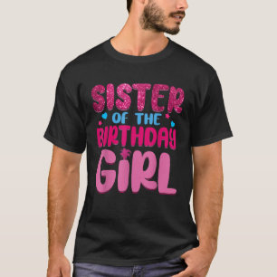 Zuster van de verjaardag meisje familie feest deco t-shirt