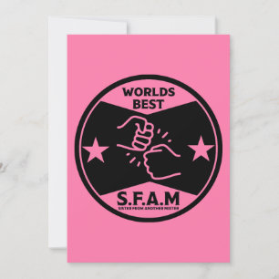 Zuster van een andere meneer feestdagenkaart