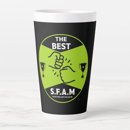 Zuster van een andere meneer latte mok (Voorkant)