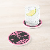 Zuster van een andere meneer zandsteen onderzetter (Zijkant)