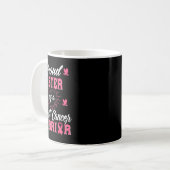 Zuster van een Borstkanker Warrior Awareness Koffiemok (Voorkant links)