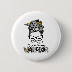 Zuster van een Brain Tumor Warrior Cancer Awarenes Ronde Button 5,7 Cm