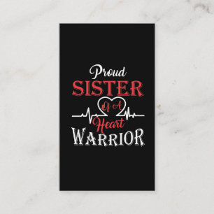 Zuster van een hartkwaal na hartchirurgie visitekaartje