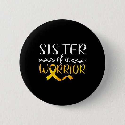 Zuster van een kind met kinderkanker ronde button 5,7 cm (Voorkant)