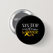 Zuster van een kind met kinderkanker ronde button 5,7 cm (Voorkant /achterkant)