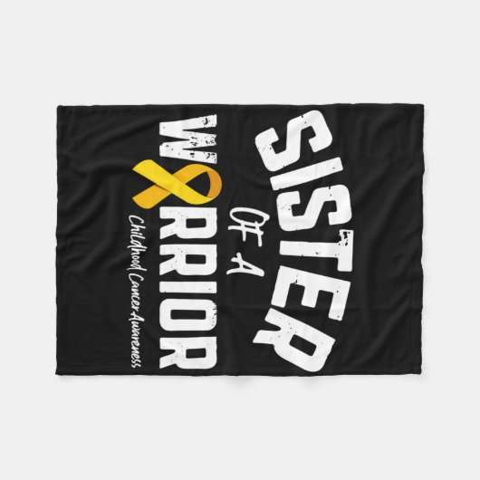 Zuster van een kinderkankerherkenner fleece deken (Voorkant (Horizontaal))