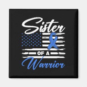 Zuster van een krijger usa vlag darmkanker magneet