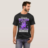 Zuster van een Turner Syndrome Warrior Awarenes T-shirt (Voorkant volledig)