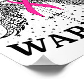 Zuster van een Warrior Breast Cancer Awareness Sup Poster (Hoek)
