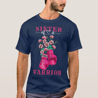 Zuster van een Warrior Breast Cancer Awareness Sup T-shirt